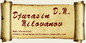 Đurašin Milovanov vizit kartica